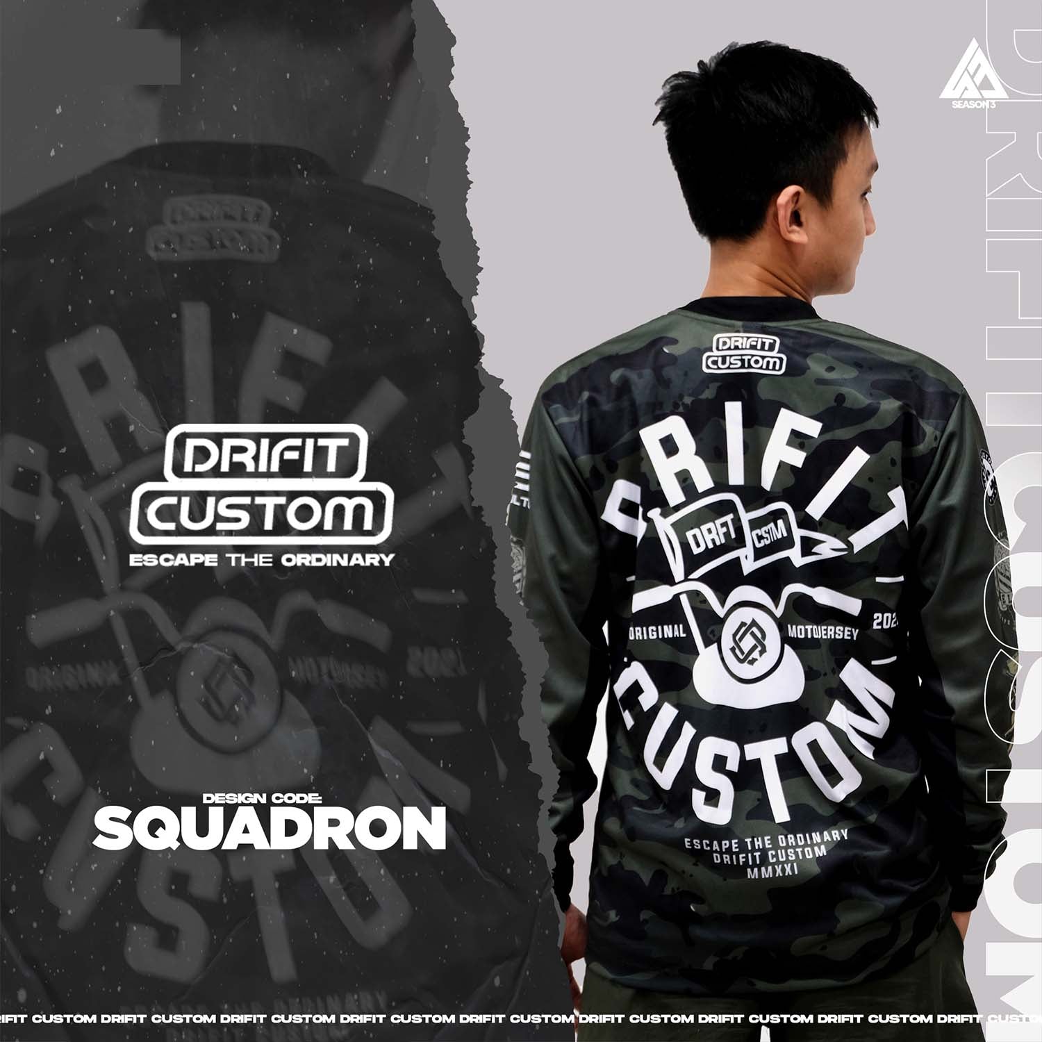 DRIFIT Custom Moto Jersey SQUADRON