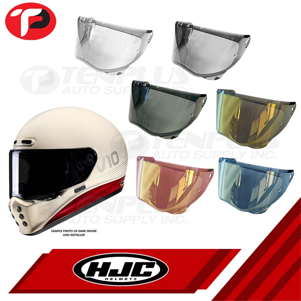 helmet face shields hjc HJC Helmets Face Shield Lens for V10 Clear; Smoke; Dark Smoke; Iridium
