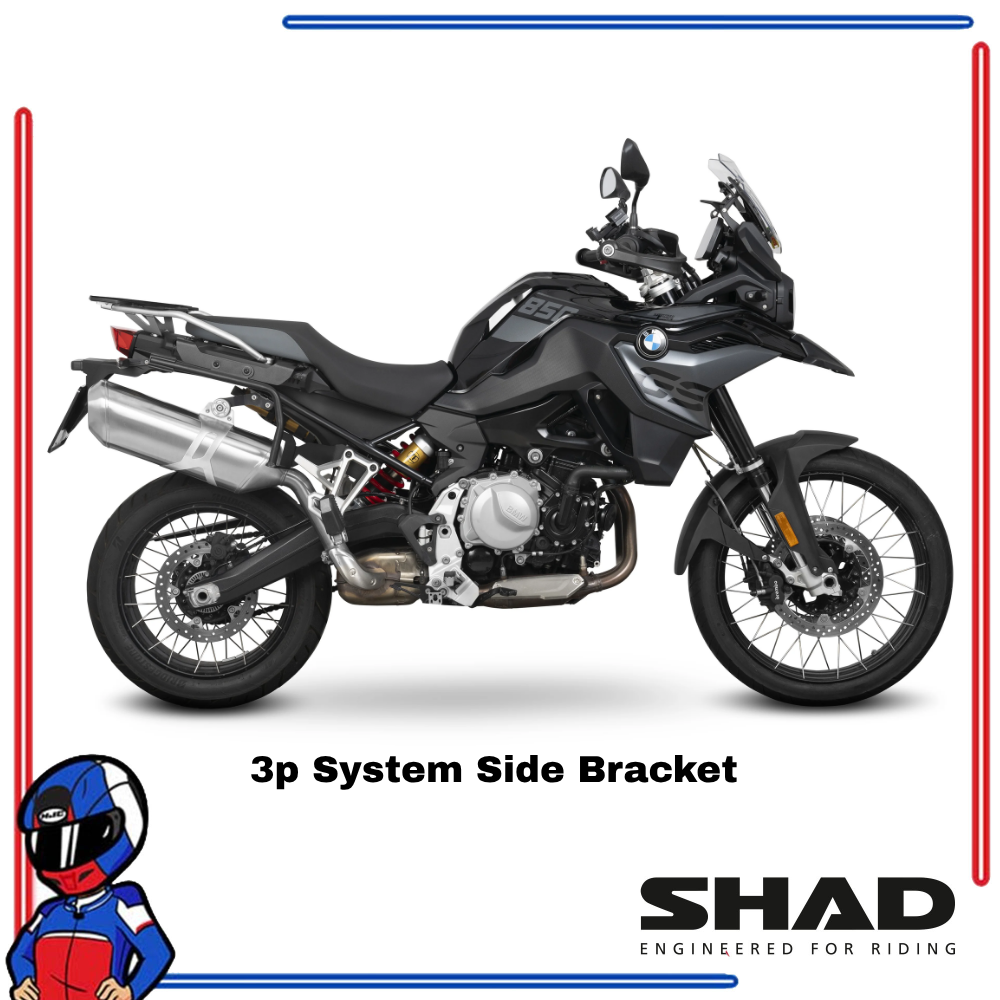 SHAD 3P System Side Bracket BMW F750GS 2018-2024; F800GS 2024-2025; F850 GS 2018-2024