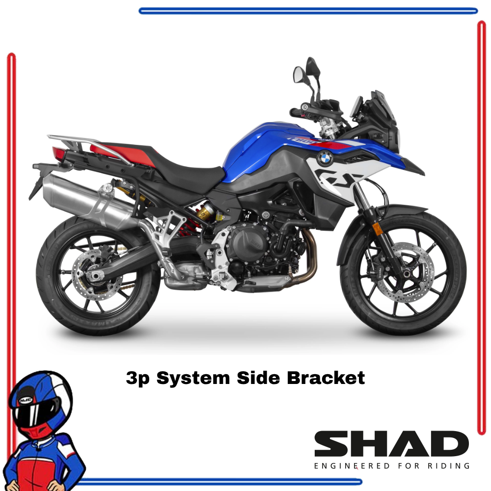 SHAD 3P System Side Bracket BMW F750GS 2018-2024; F800GS 2024-2025; F850 GS 2018-2024