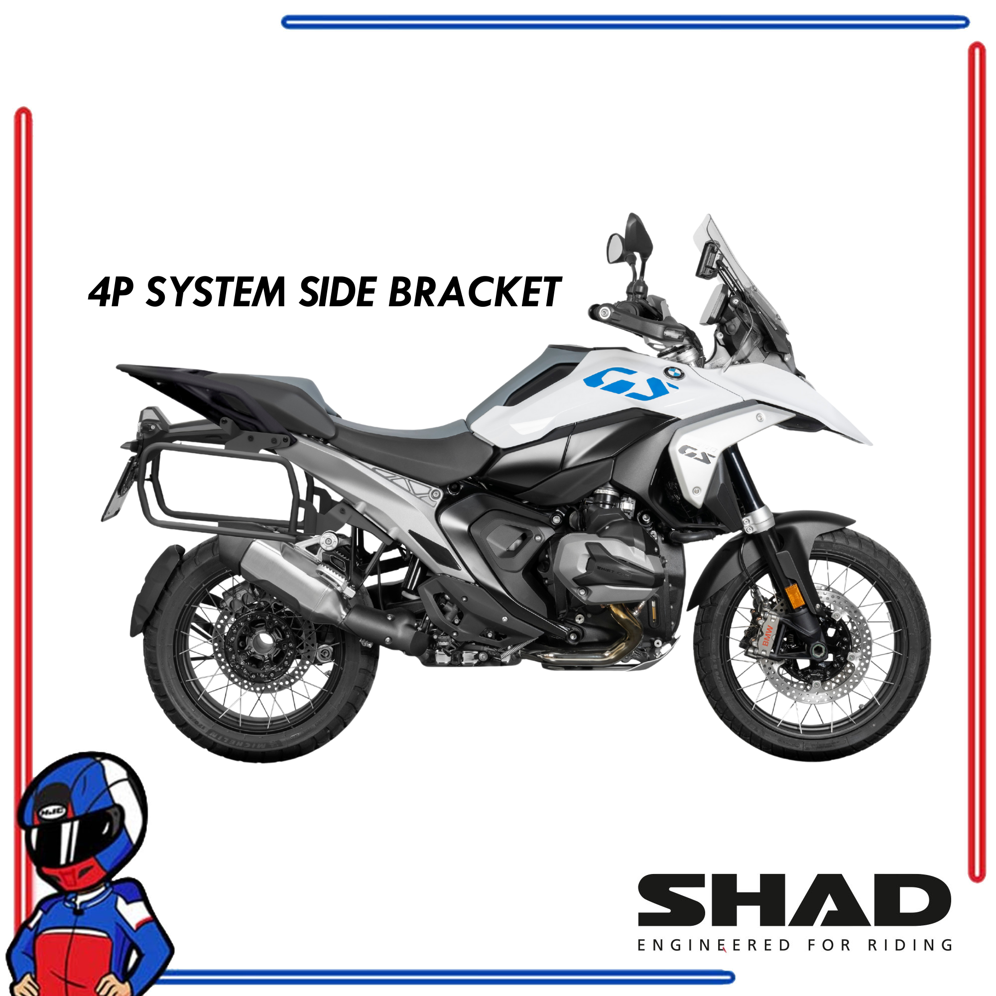 SHAD 4P System Side Bracket R1300GS 2023-2025