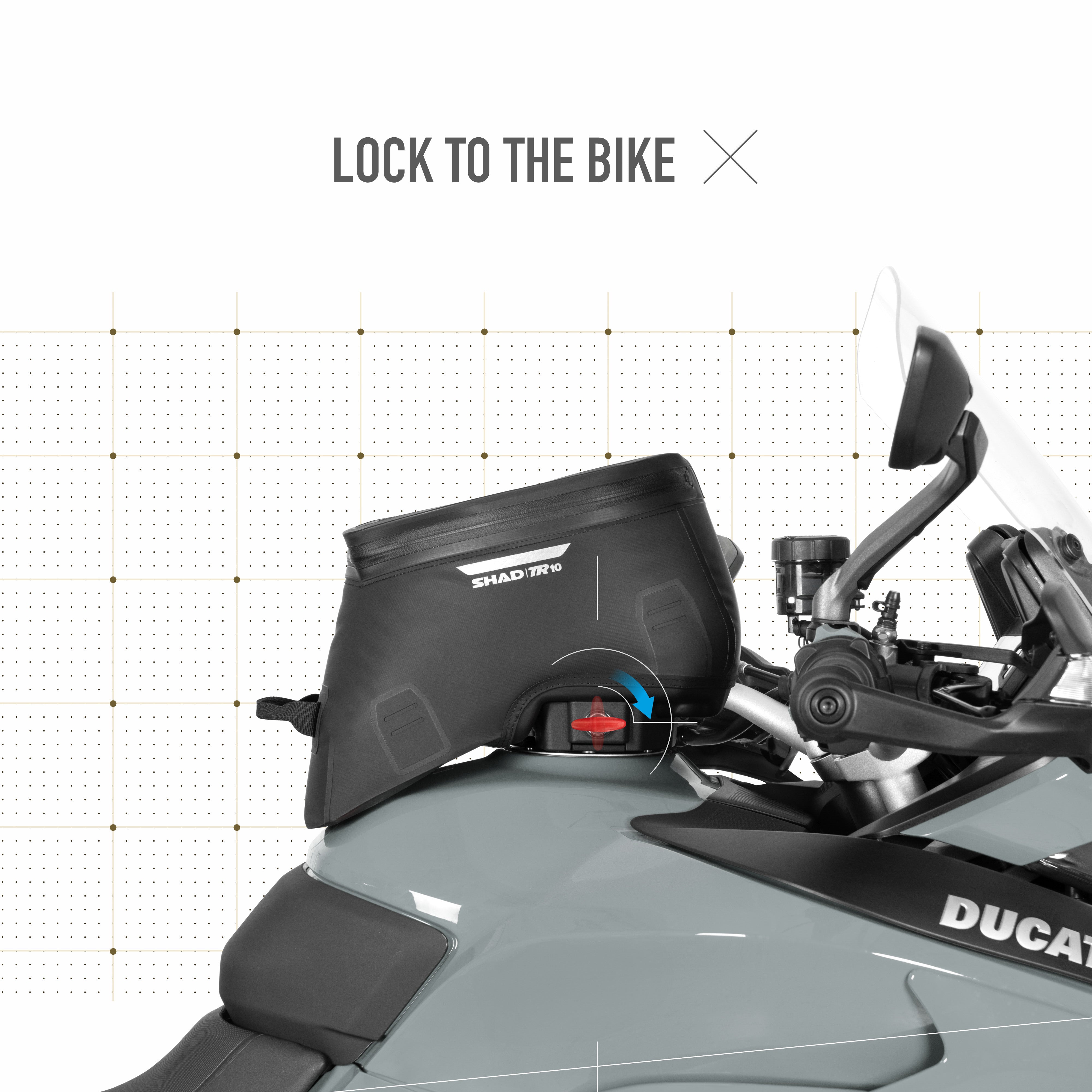 SHAD Click System Waterproof Tank Bag TR10CL