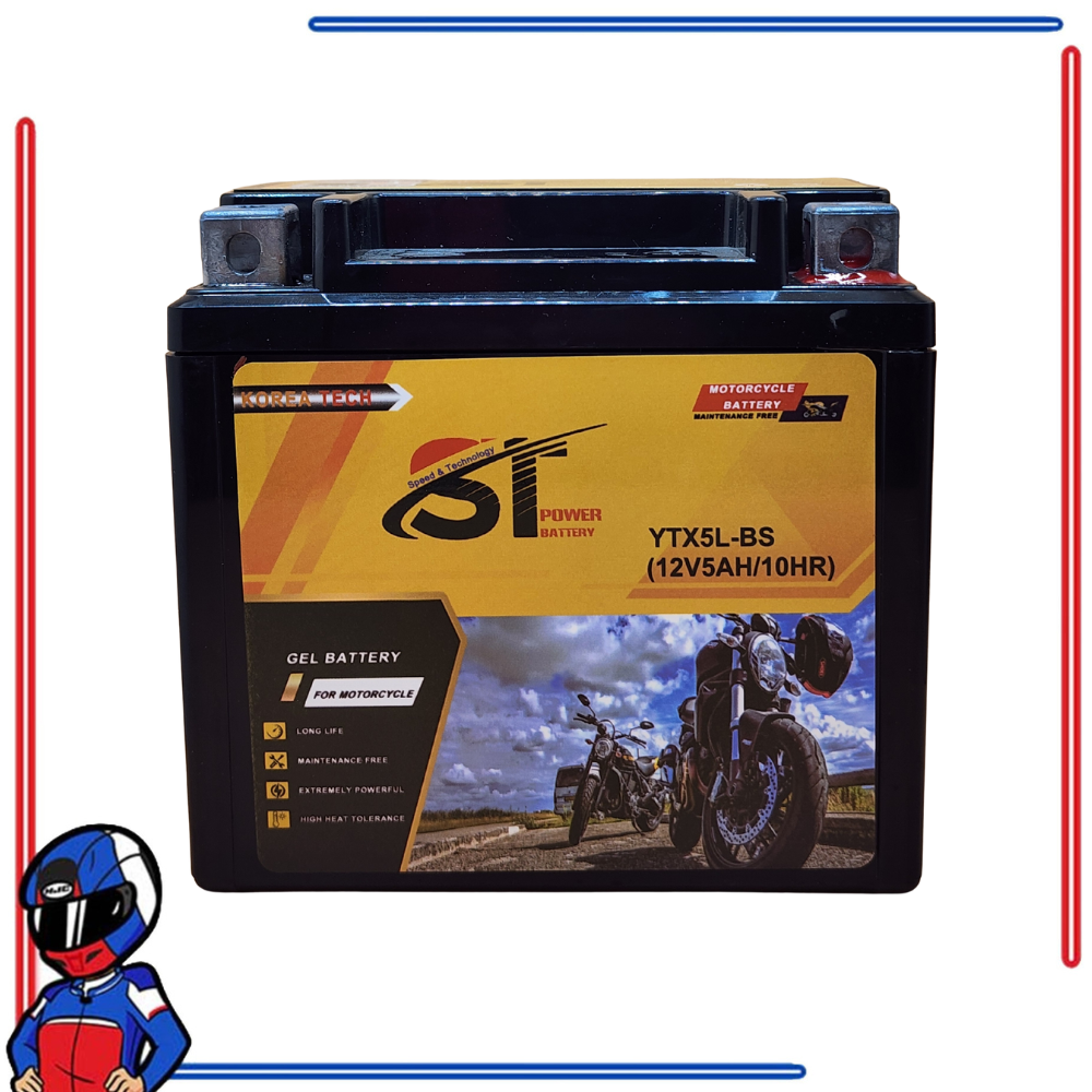 ST Power Motorcycle Battery Gel Type for Honda Rusi Yamaha Kawasaki Suzuki