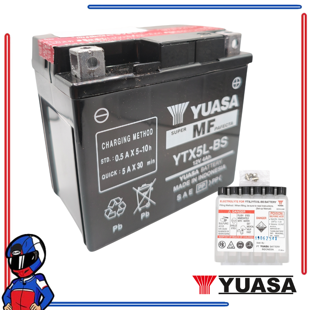 Yuasa Motorcycle Battery YTX5L-BS for Suzuki Raider R150