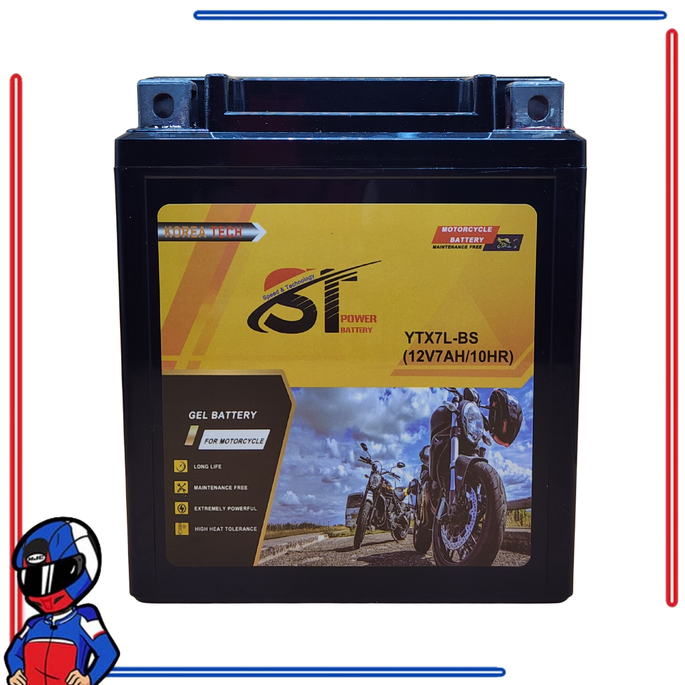 ST Power Motorcycle Battery Gel Type for Honda Rusi Yamaha Kawasaki Suzuki