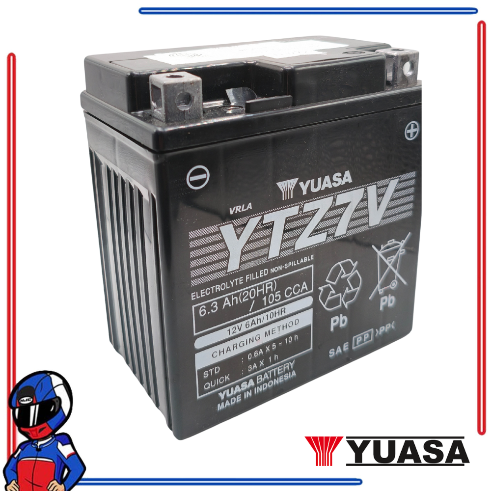 Yuasa Motorcycle Battery YTZ7V for Yamaha Nmax V1 and Yamaha Aerox V1