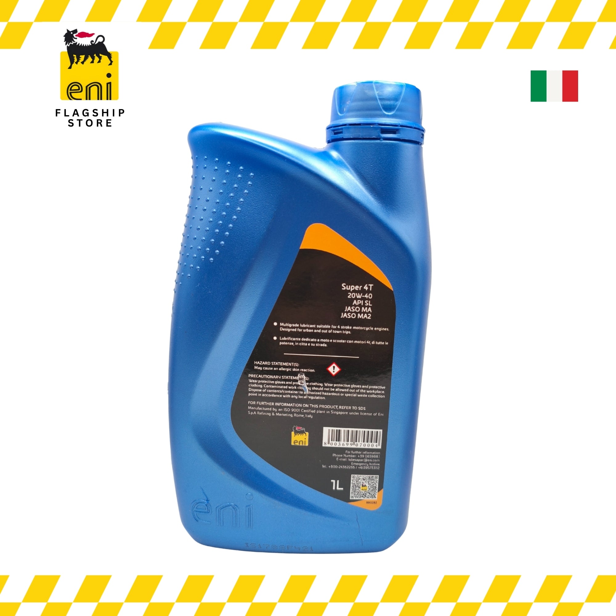 Eni i-Ride Super 4T 20W40 800ML; 1L