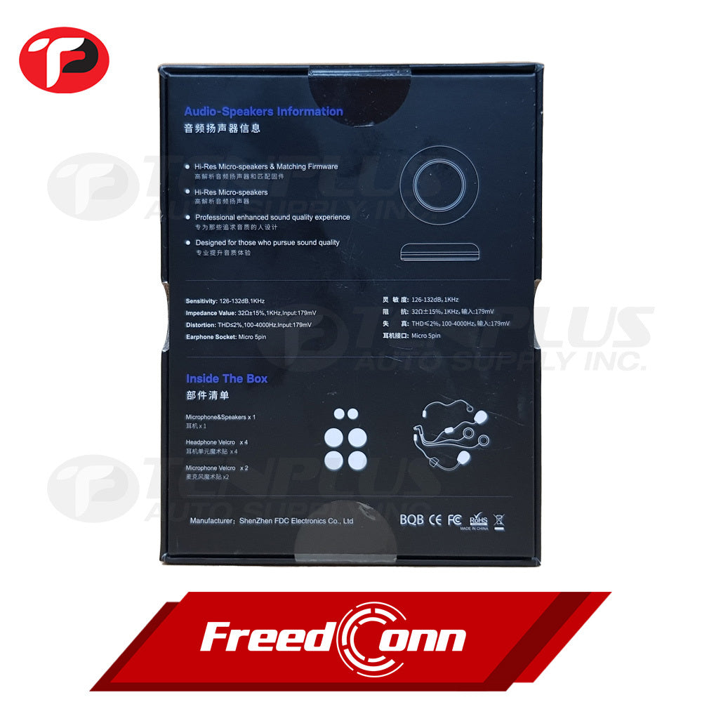 FreedConn High Resolution D6 Headset 5PIN TMAX S PRO; KY PRO; R1 PRO; TCOM VB PRO; FX