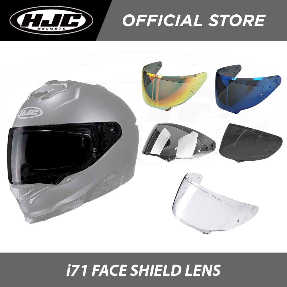 HJC Helmets Face Shield Lens for i71 F71 Clear; Smoke; Dark Smoke; Iridium Silver; Iridium Blue; Iridium Gold; Iridium Fire Red