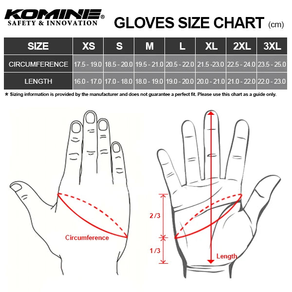KOMINE SUPERFIT Protect Rain Gloves Black