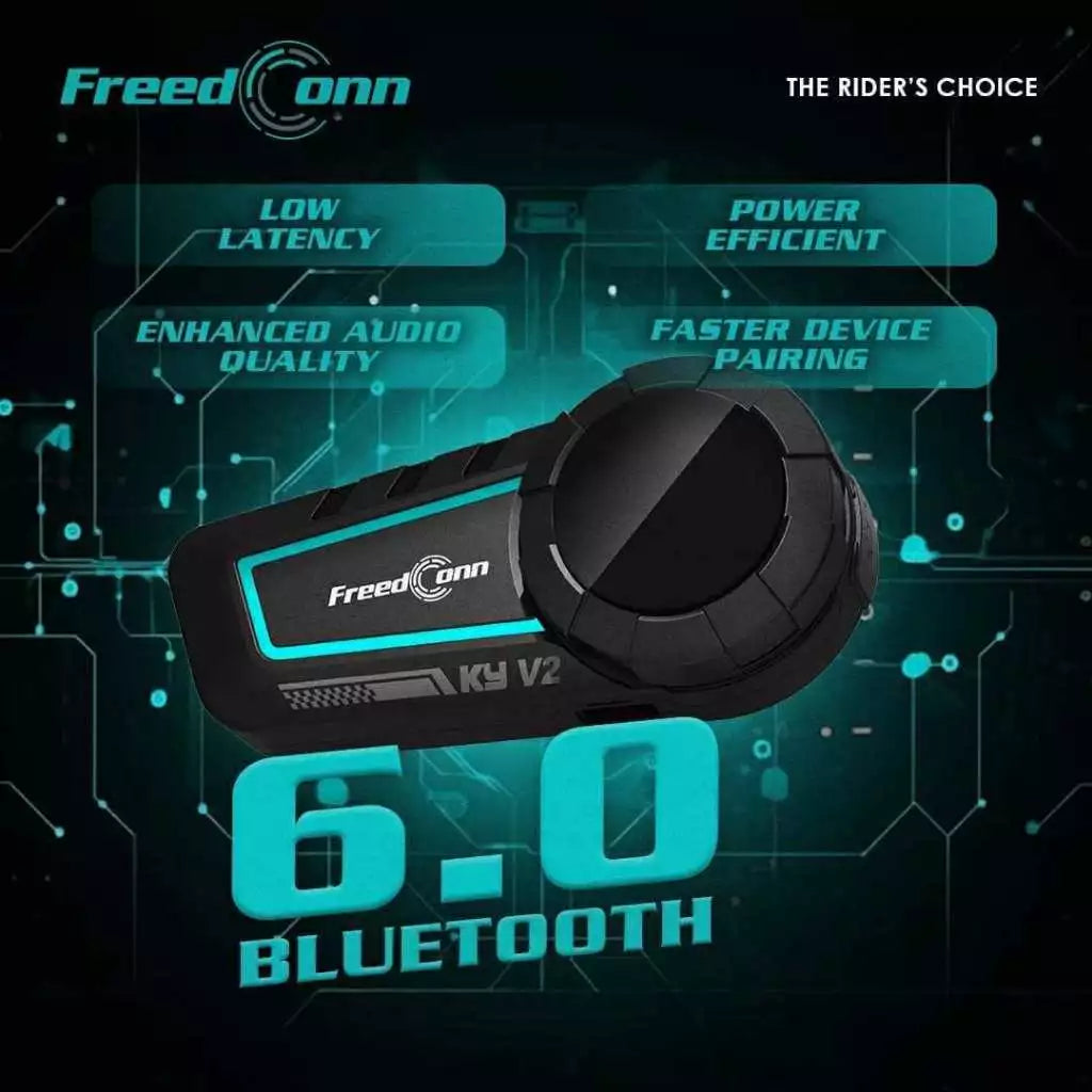 FreedConn KY V2 Motorcycle Helmet Bluetooth Intercom
