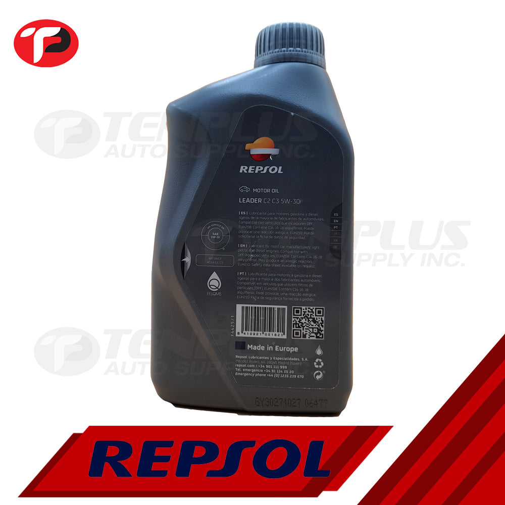 Aceite REPSOL Leader C2 C3 5W30 5L (Antiguo Premium Tech) - Precio