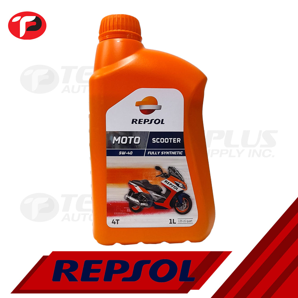 Aceite Repsol Moto Scooter 4T 5W40, 1 Litro, Lubricante, ¡Envío 24/72  Horas!