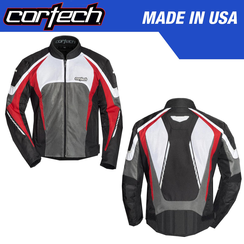 Cortech GX Sport Air 5.0 Mesh Motorcycle Riding Jacket Black Red