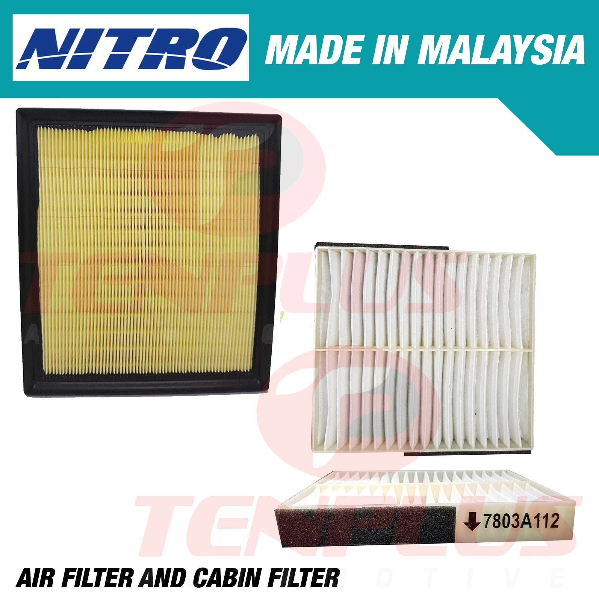Nitro Air and Cabin Filter Mitsubishi Montero Sport; Strada 2015-2019