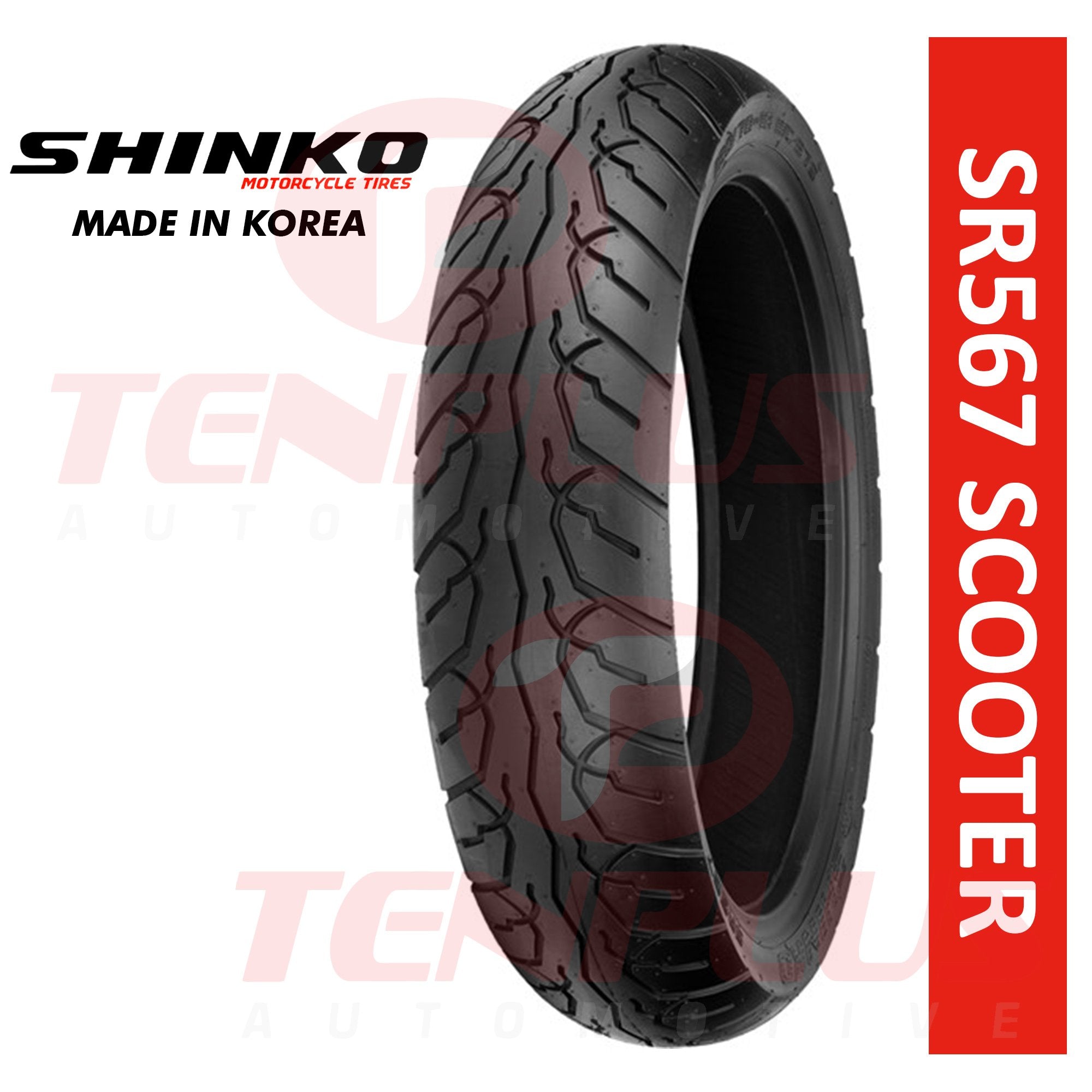 Shinko Motorcycle Tire SR567 Scooter 80/90-14 F TL