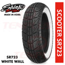 Shinko Motorcycle Tires Scooter SR723 130/70-12 WHITE WALL Rear TL