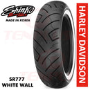 Shinko Motorcycle Tires SR777 WHITE WALL 100/90-19WW Front TL