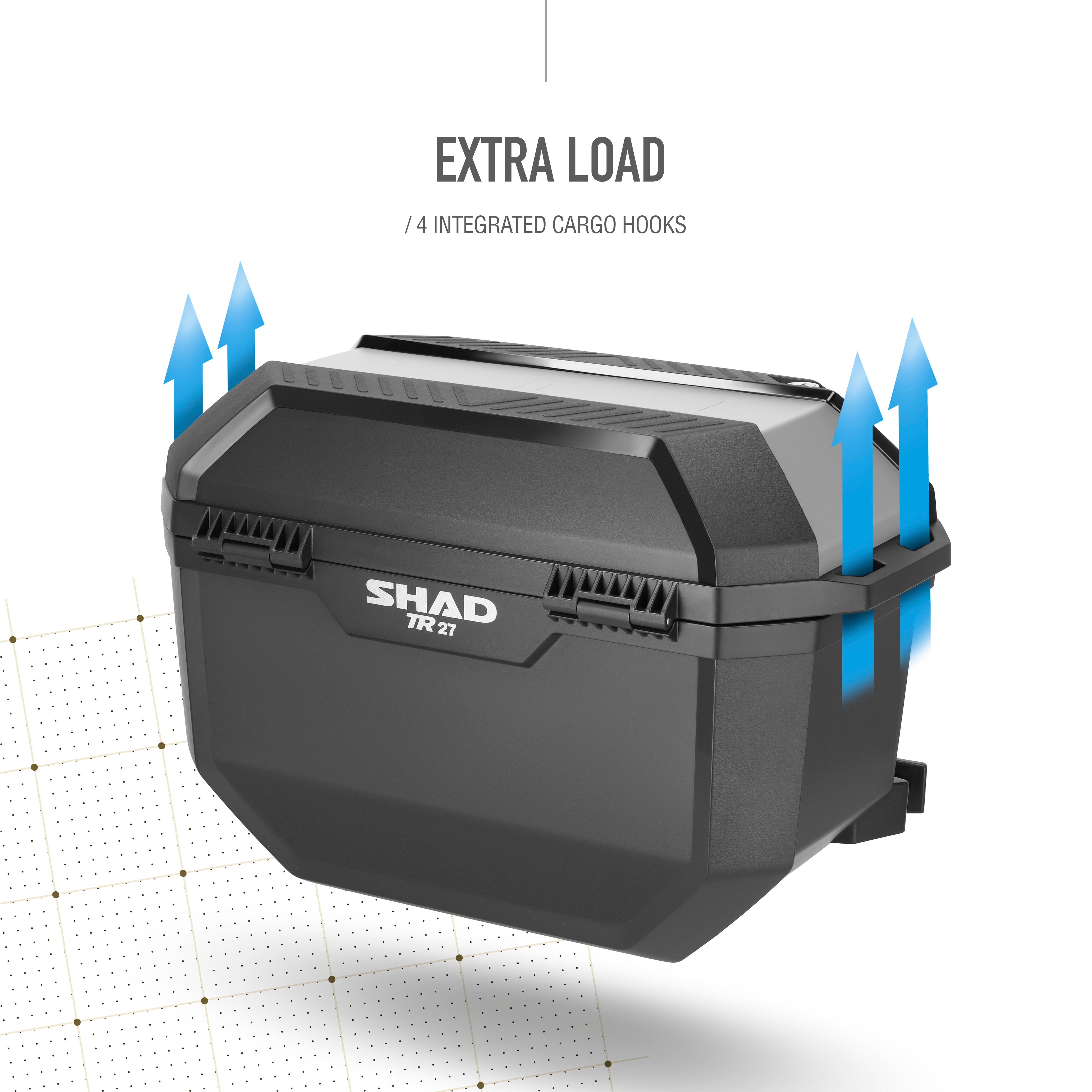 SHAD Motorcycle Box TR27 Side Case Black