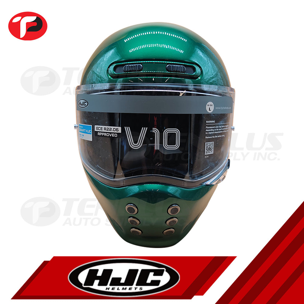 green hjc helmet HJC Helmets V10 Deep Green