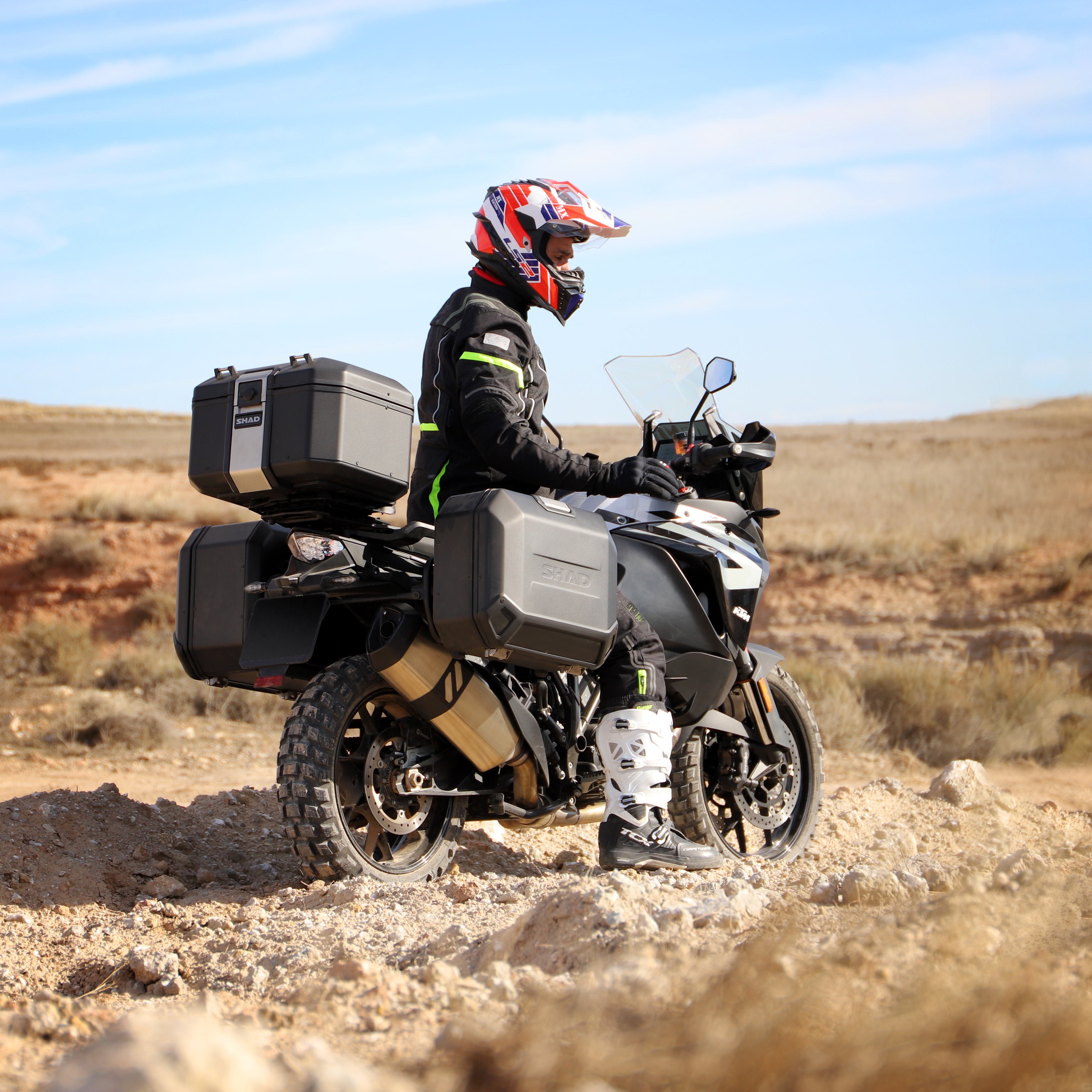 SHAD Motorcycle Terra Top Case TR37 Black Aluminum