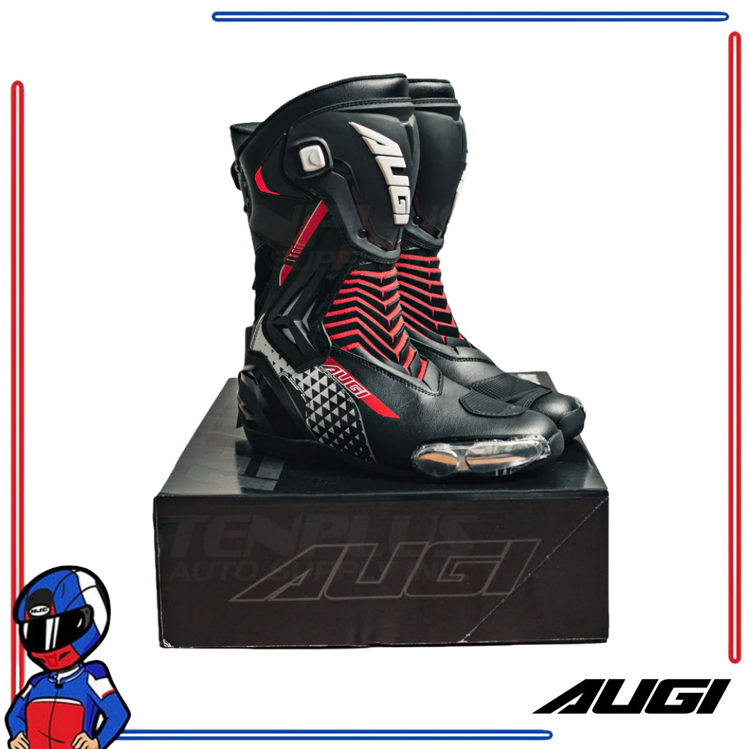 Augi Racing Boots AR-6 Black Red