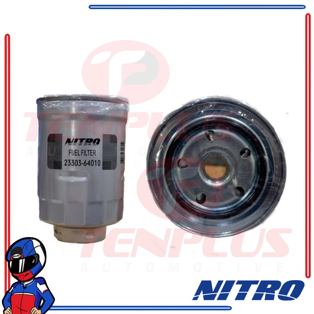Nitro Fuel Filter Toyota Tamaraw FX (2C) Diesel, Camry, Hiace, Hilux, Land Cruiser; Mitsubishi Montero Sport