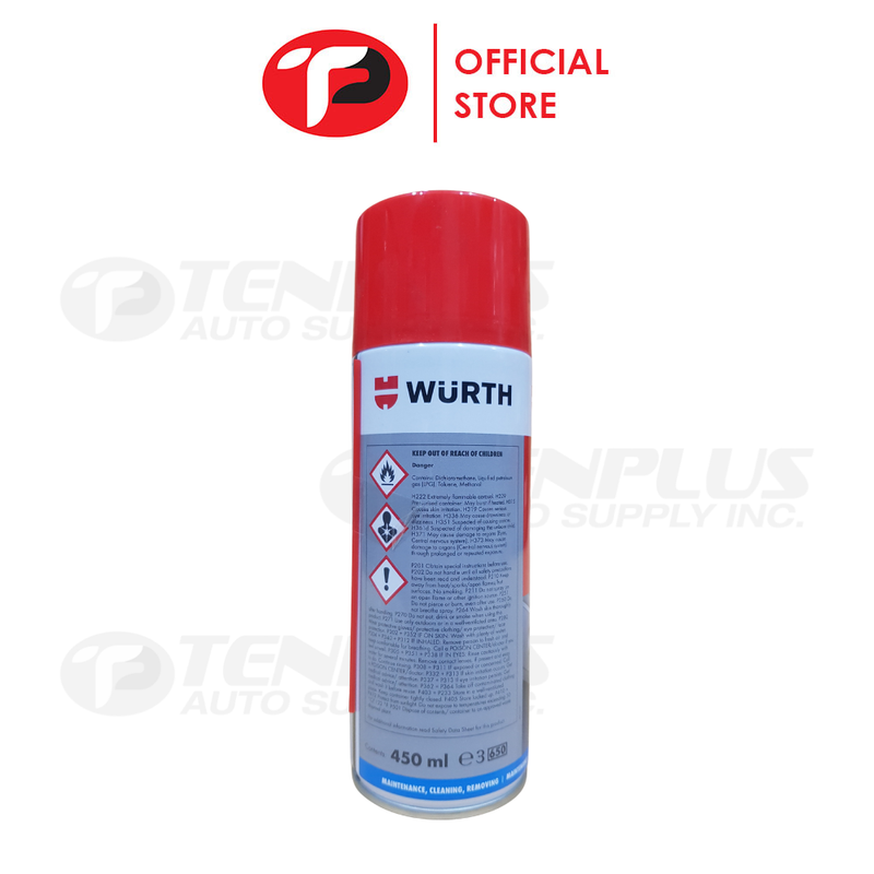 Wurth Carburetor and Throttle Valve Cleaner 450ML