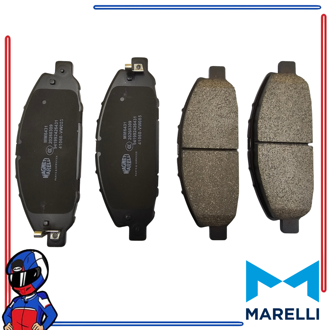 MARELLI Brake Pad Urvan Estate 2001–2012; NV350 2012-2026 Front