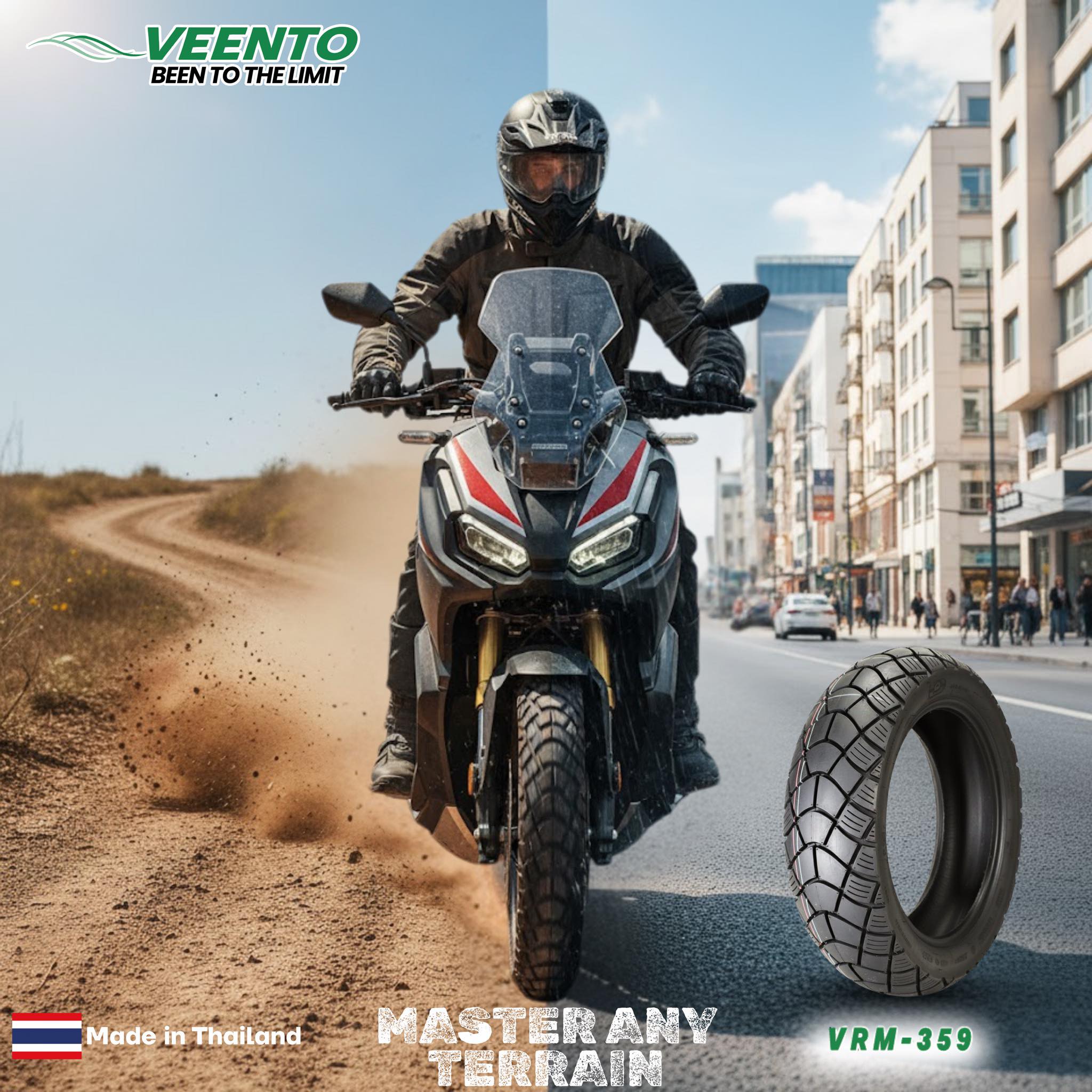 VEENTO Motorcycle Tires V359 ADV160 110/80-14 130/70-13