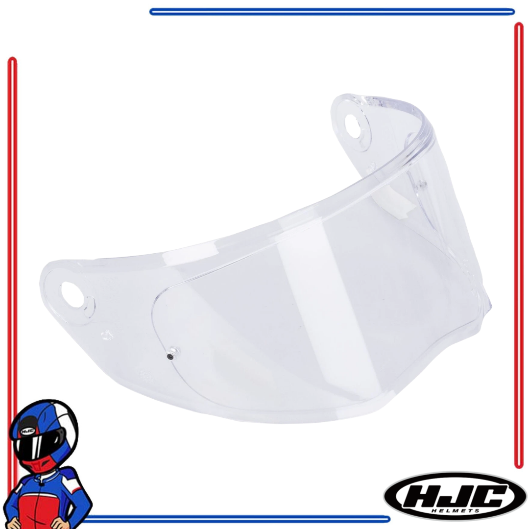HJC Helmets Face Shield Lens for V10 Clear; Smoke; Dark Smoke; Iridium Blue; Gold; Silver; Fire Red