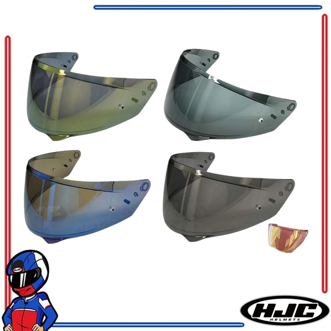 HJC Helmet Face Shield Lens for RPHA 91 Clear, Smoke, Dark Smoke, Iridium Gold, Iridium Silver, Iridium Blue, Iridium Fire Red
