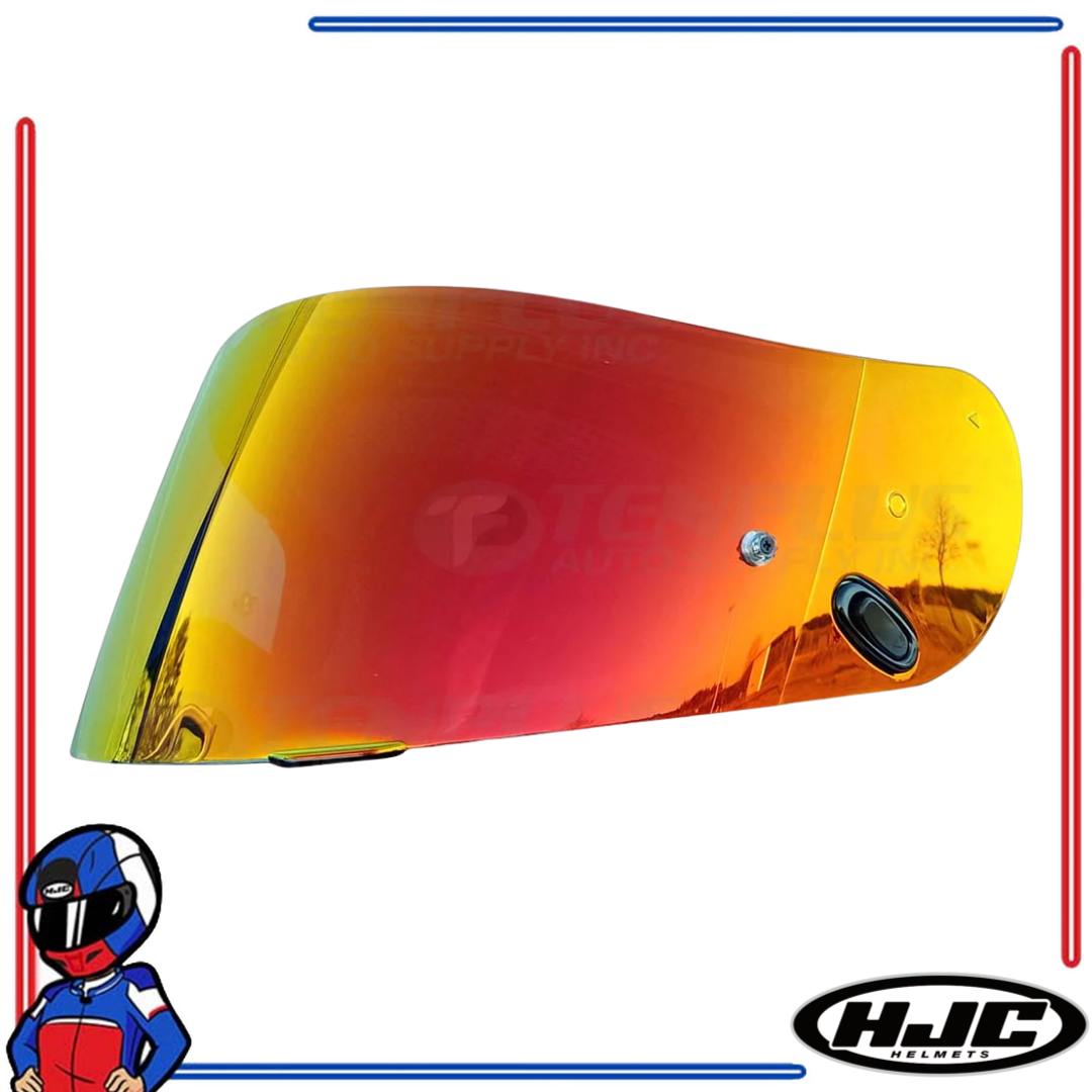 HJC Helmet Face Shield Lens for CS-15 CL-17 Clear; Dark Smoke; Smoke; Iridium Fire Red; Blue; Gold; Silver; Pink; Rainbow; Dark Green