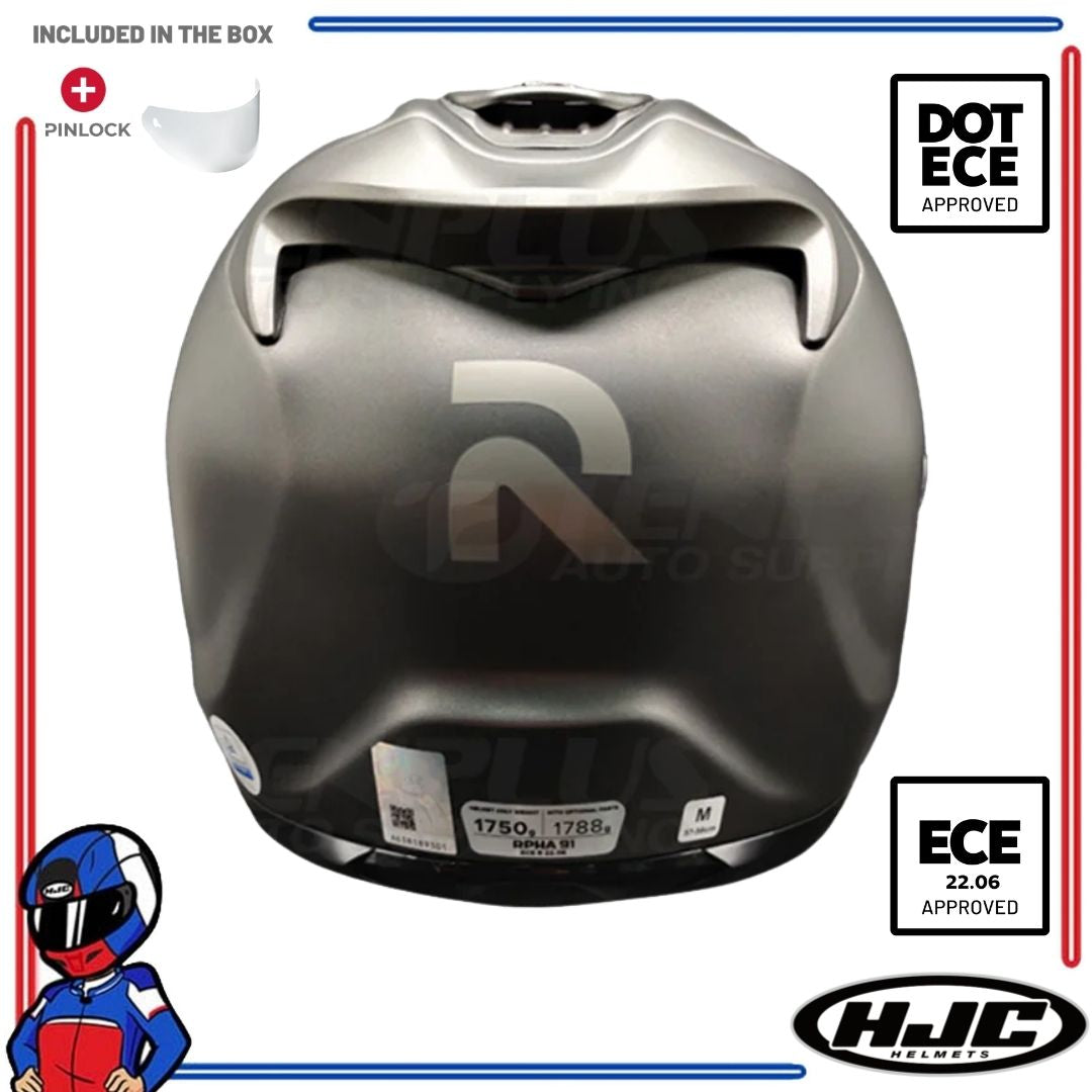 HJC Helmets RPHA 91 Semi Flat Titanium
