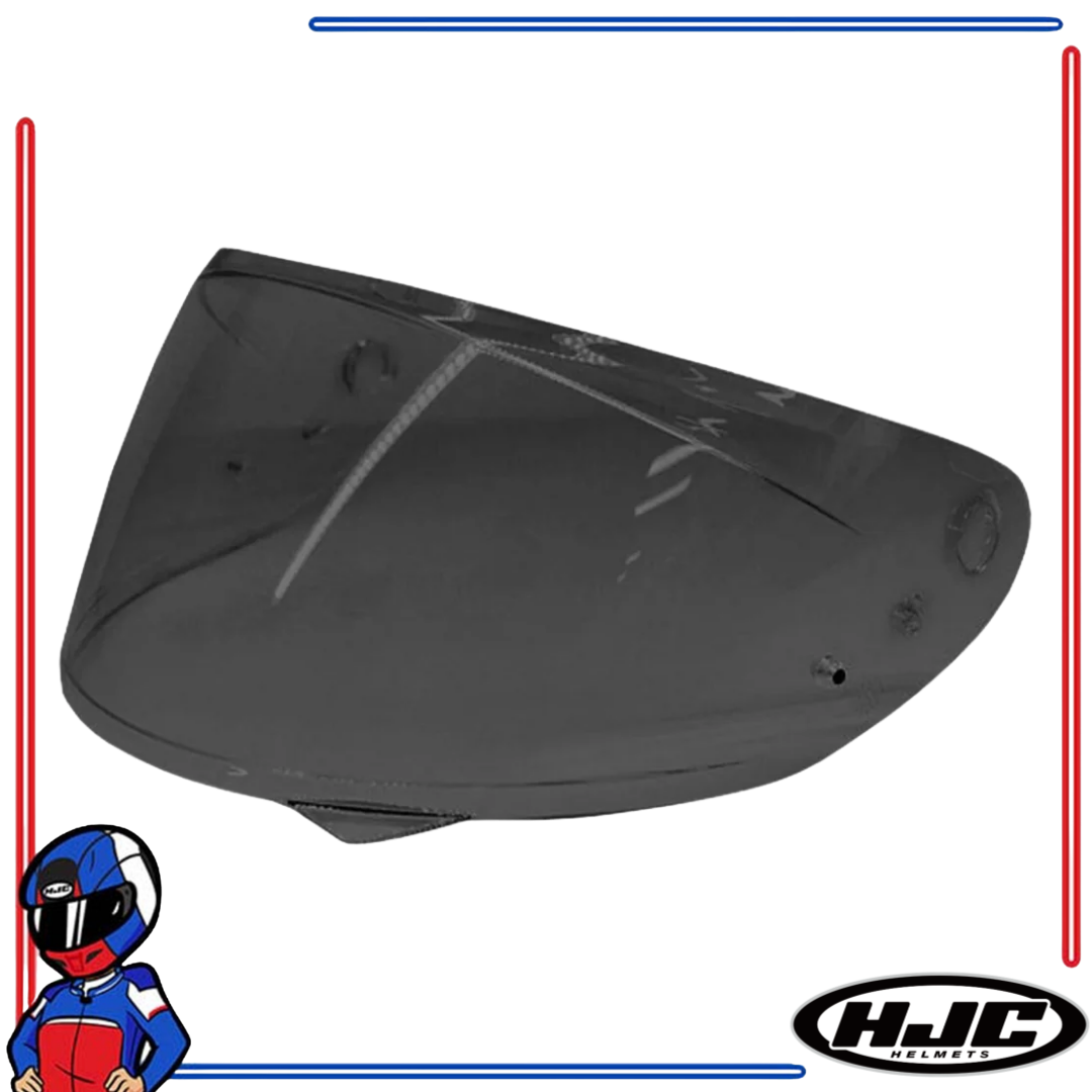 HJC Helmets Face Shield Lens for C10; C71 Dark Smoke; Iridium Gold; Silver; Blue; Fire Red