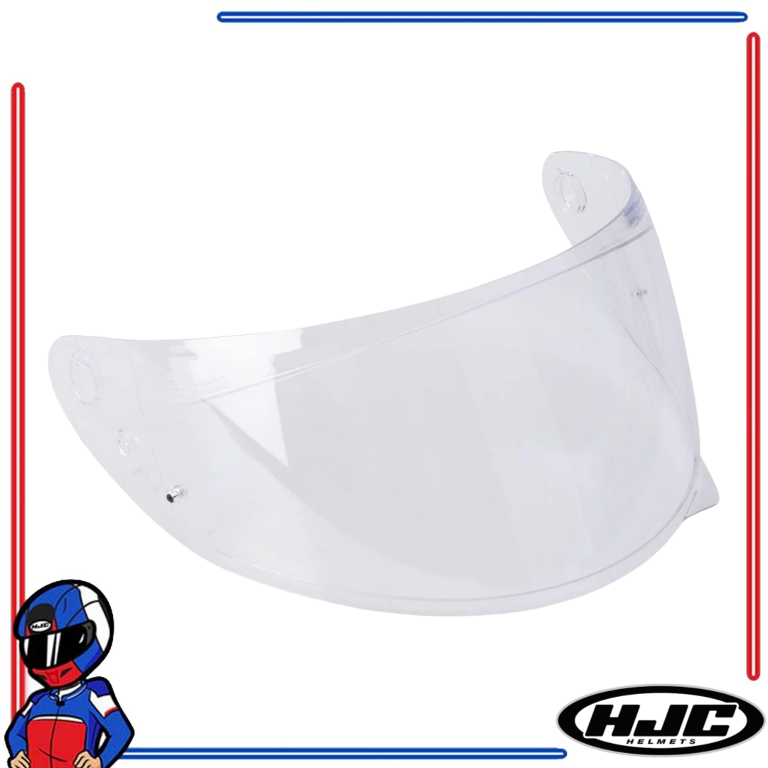 HJC Helmets Face Shield Lens for C10; C71 Dark Smoke; Iridium Gold; Silver; Blue; Fire Red
