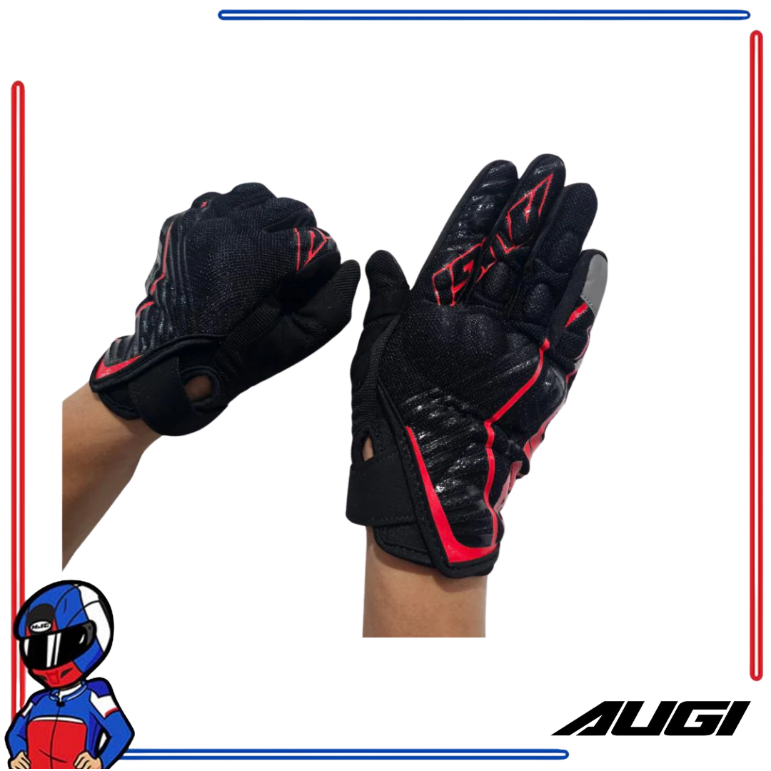 AUGI Riding Gloves AMG03 Red