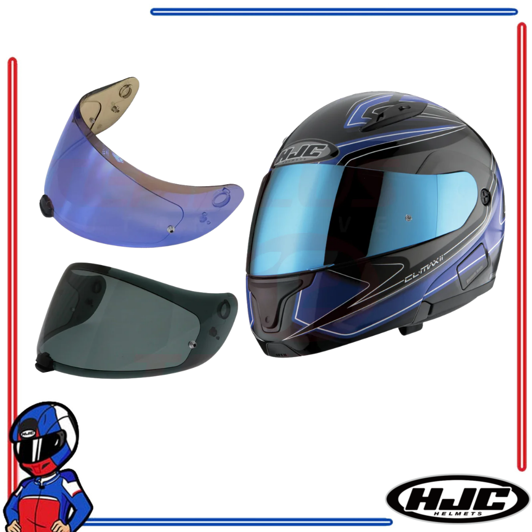 HJC Helmets Face Shield Lens for C70; IS-17 Clear; Dark Smoke; Smoke; Light Smoke; Iridium Gold; Blue; Silver