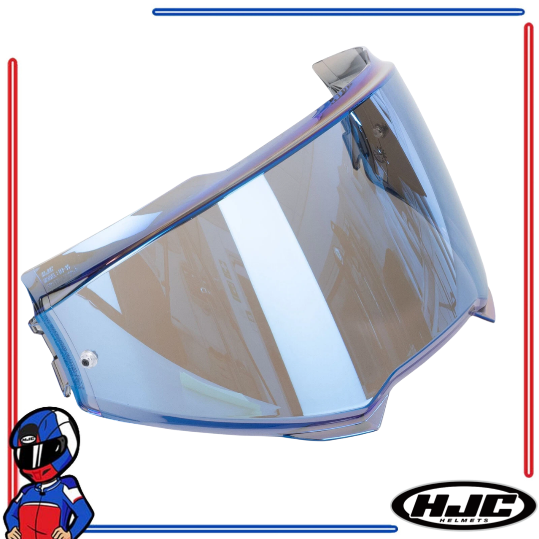 HJC Helmets Face Shield Lens for i100 Clear; Dark Smoke; Iridium Blue; Fire Red; Silver; Gold