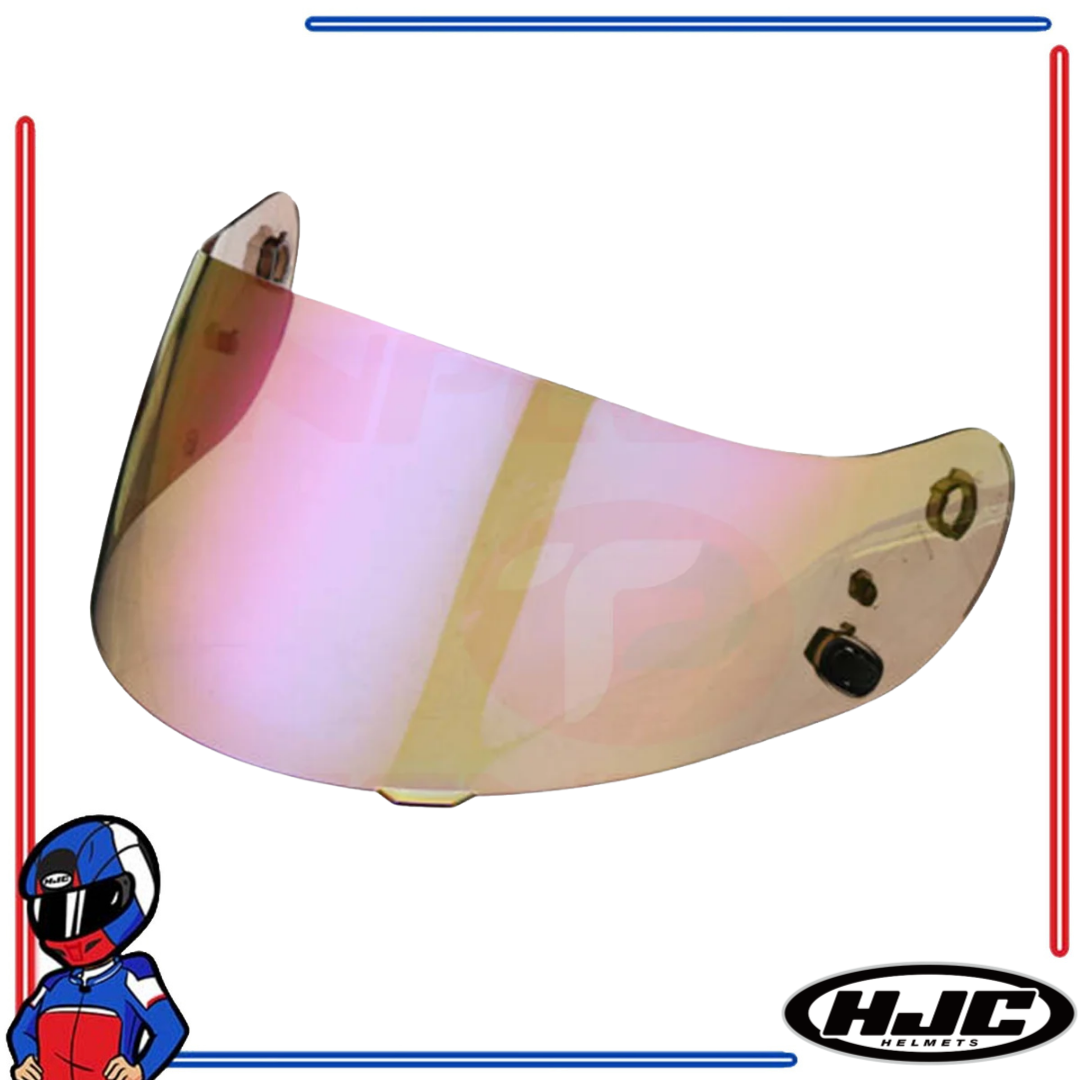 HJC Helmet Face Shield Lens for CS-15 CL-17 Clear; Dark Smoke; Smoke; Iridium Fire Red; Blue; Gold; Silver; Pink; Rainbow; Dark Green