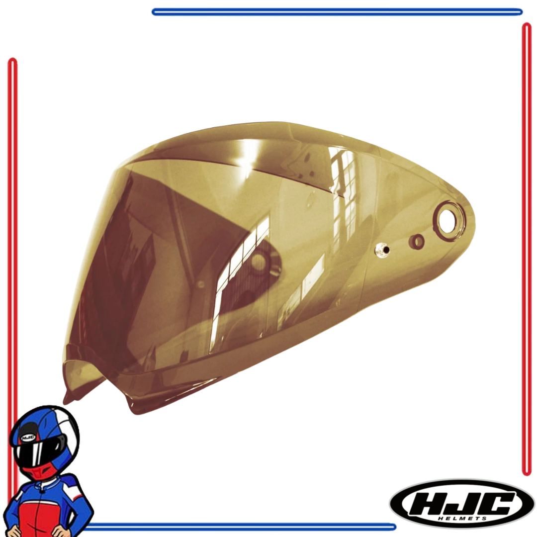HJC Helmets Face Shield Lens for F70 Dark Smoke; Smoke; Iridum Gold; Silver; Blue; Fire Red