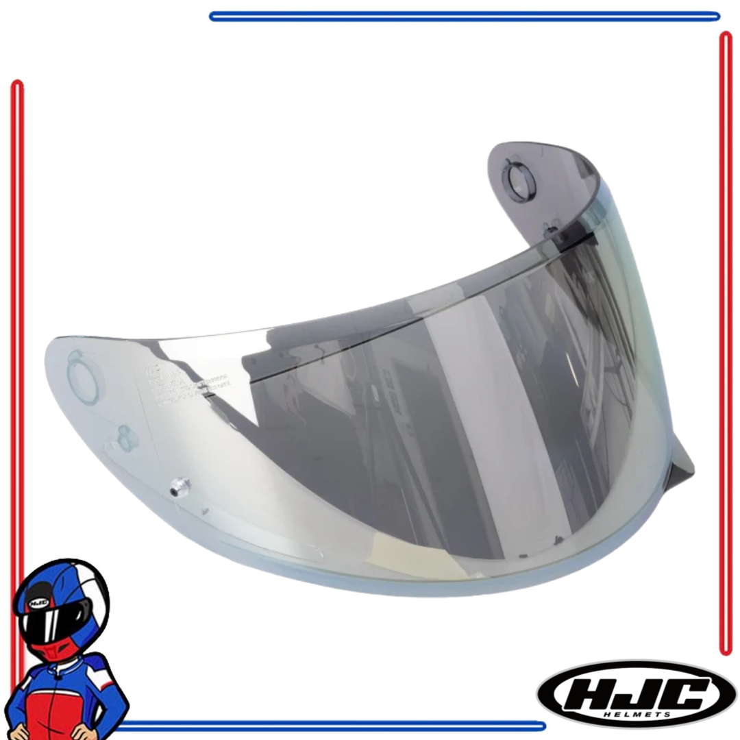 HJC Helmets Face Shield Lens for C10; C71 Dark Smoke; Iridium Gold; Silver; Blue; Fire Red