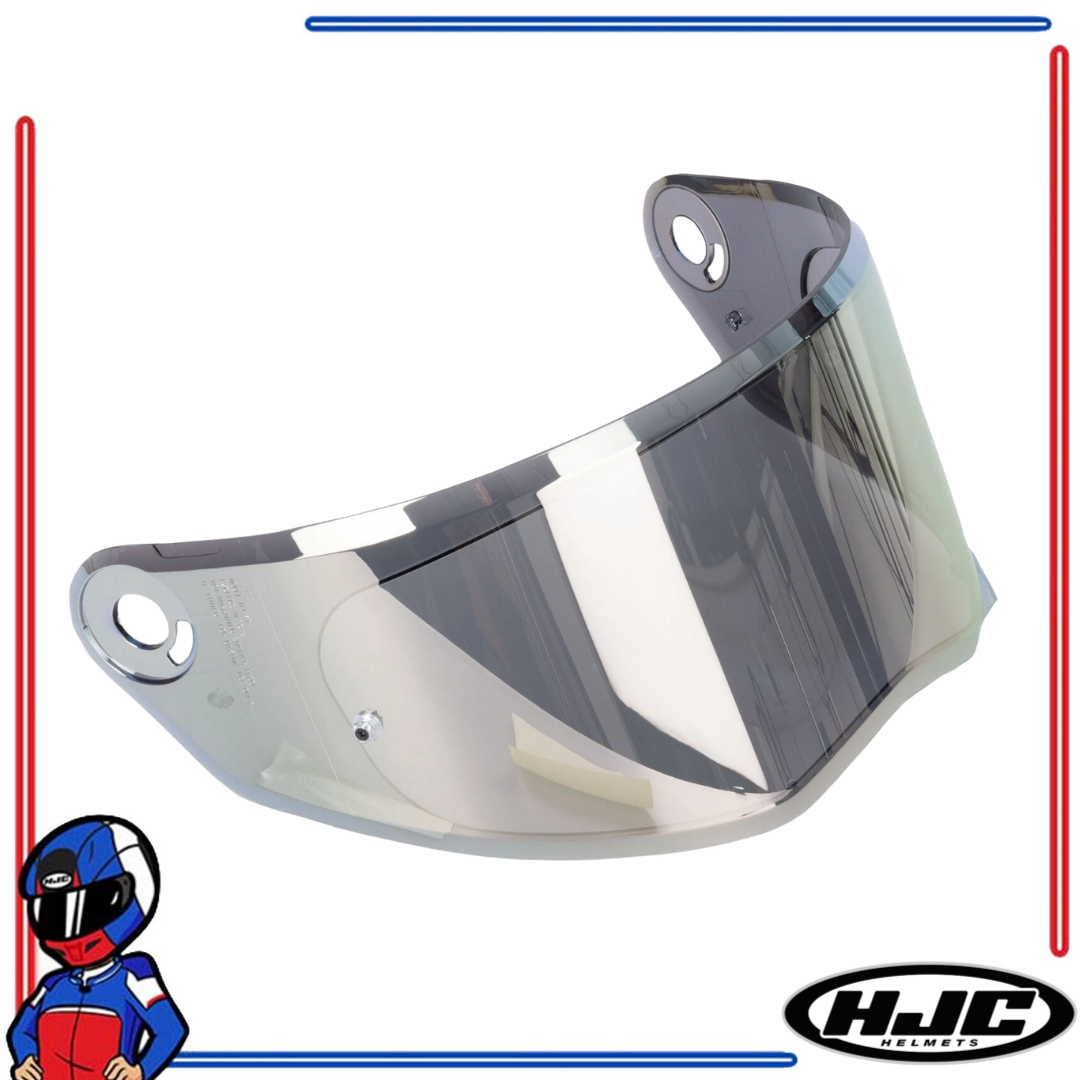 HJC Helmets Face Shield Lens for V10 Clear; Smoke; Dark Smoke; Iridium Blue; Gold; Silver; Fire Red