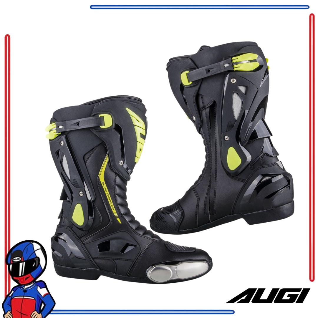AUGI Racing Boots AR-3 Black, Yellow