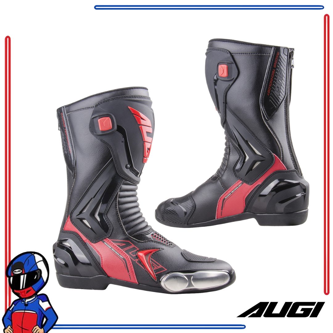 【新品】AUGI AR3-1 レーシングブーツ B/R 26cm / EU 41 AUGI Racing Boots AR-3 Black, Red