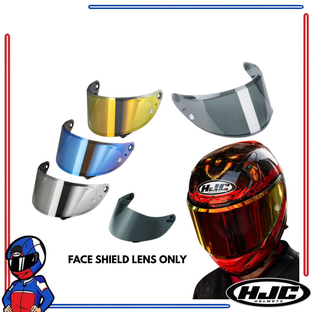 HJC Helmet Face Shield Lens for RPHA 12 Clear, Smoke, Dark Smoke, Iridium Gold; Silver; Blue