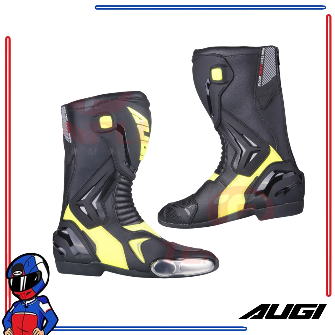 AUGI Racing Boots AR-1 Black, Yellow