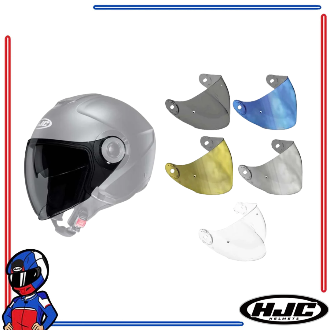 HJC Helmet Face Shield Lens for i40 i40N Clear; Dark Smoke; Iridium Blue; Gold; Silver