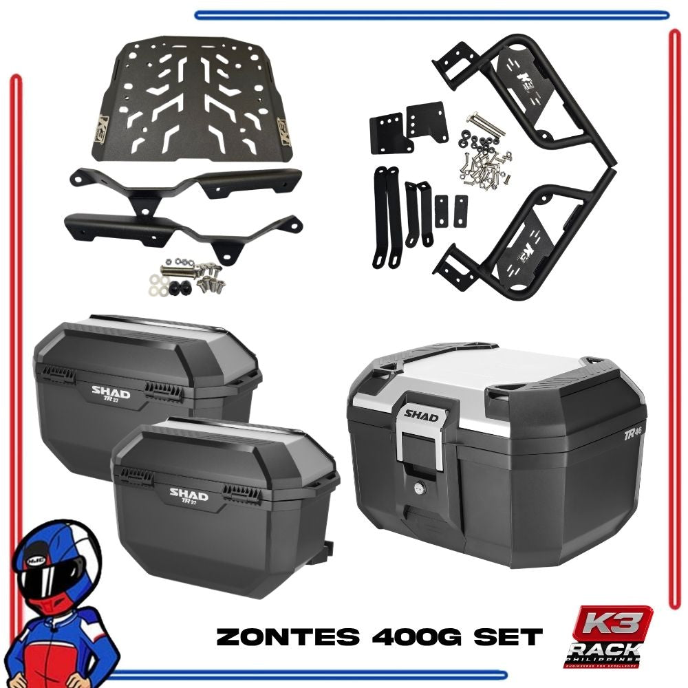 K3 Bracket Bundle for Zontes 400G 2025-2026