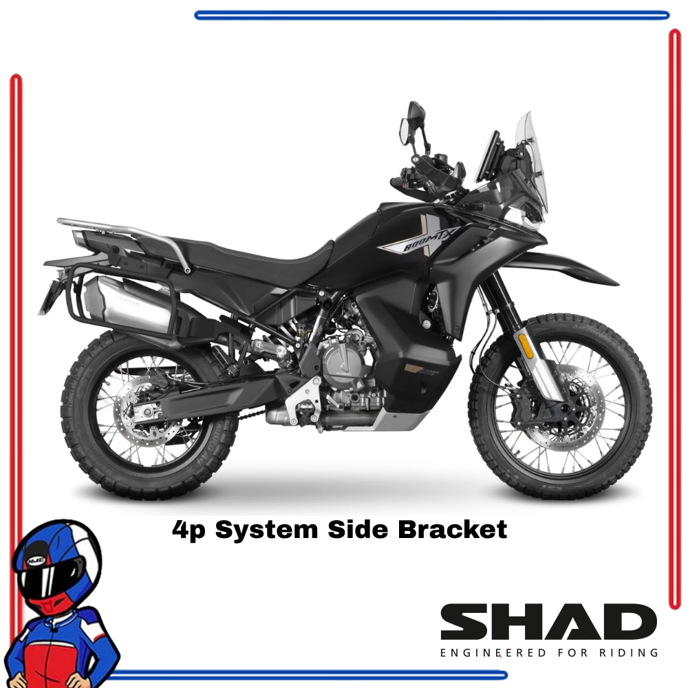 SHAD 4P System Side Bracket CF MOTO 800; 1000 MTX 2025-2026